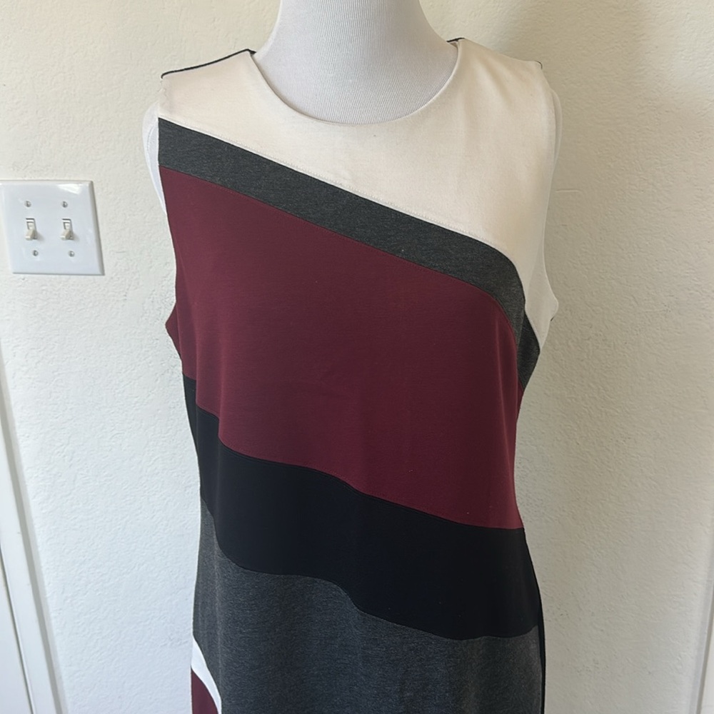 Spense Color block Sleeveless Sheath Dress Size 10 - Picture 9 of 9